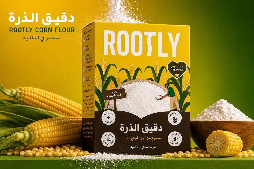 Rootly Corn Flour box